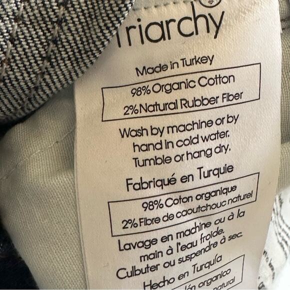 Triarchy High-Rise Straight Leg Jeans Dark Wash Size 28 EUC - Picture 8 of 8